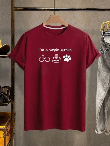 

men slogan graphic tee 54mg#, White;black