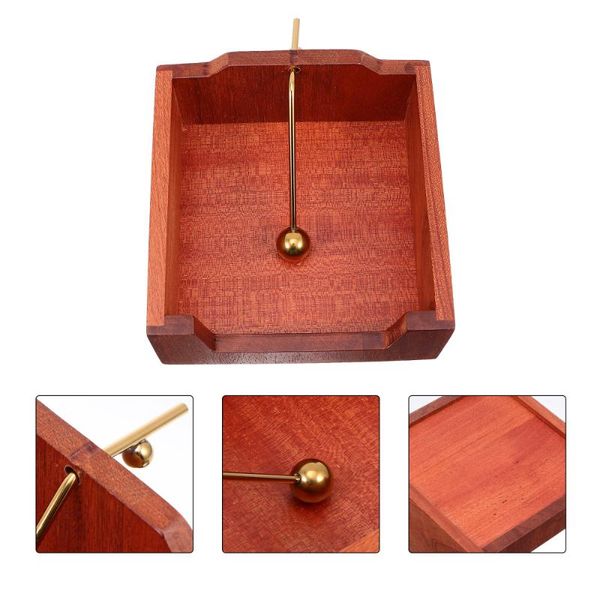 

tissue boxes & napkins 1pc wooden metal napkin holder simple paper shelf el square rack