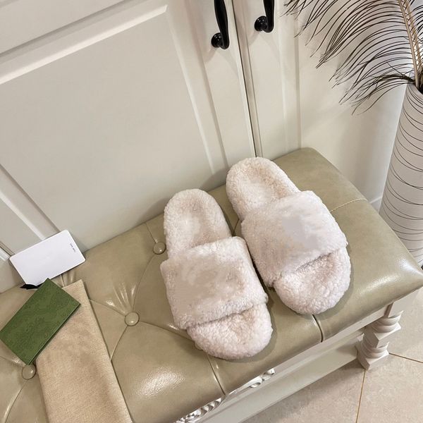 

white simple home furry slippers cute girls plush home cotton autumn and winter indoor four seasons, Black