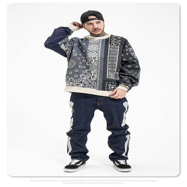 

men's hoodies & sweatshirts the age season leisure 2021 japanese logo stitching waist among men and women lovers with sets round collar, Black