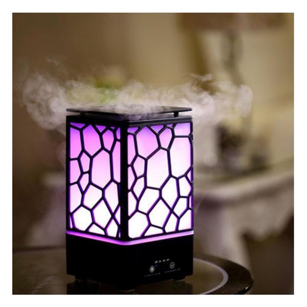 

humidifiers portable usb humidifier water cube aroma diffuser ultrasonic atmosphere colorful light for home