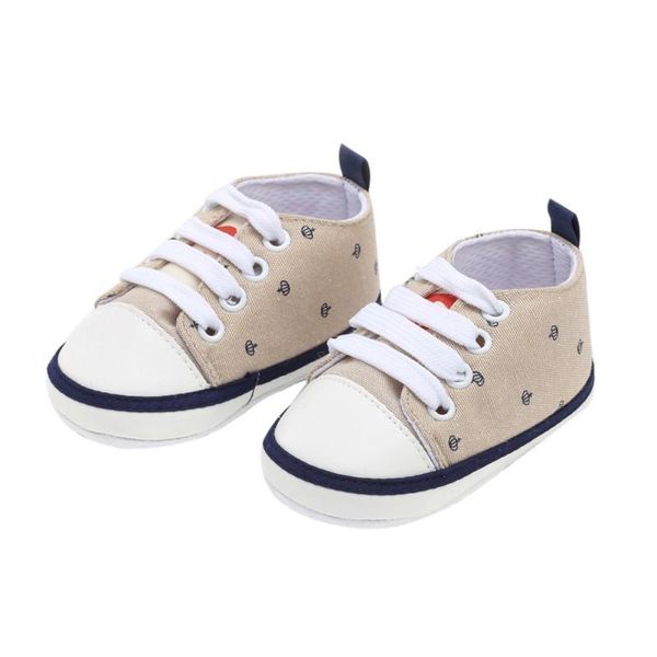 

first walkers children's autumn toddler shoes baby boy girl crown print canvas lace casual the walker