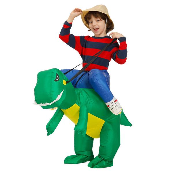 Kinder Aufblasbare Dinosaurier Kostüm Party Cosplay S Tier Kind Anzug Anime Purim Dino Jungen Mädchen Halloween Y0913