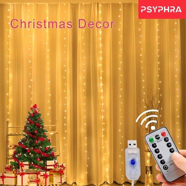 

party decoration usb festoon string light fairy garland curtain christmas decor for home holiday decorative year lamp