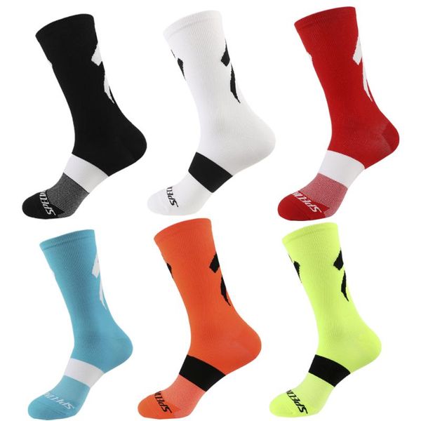 

sports socks cycling mens running woman basketball knee high, Black