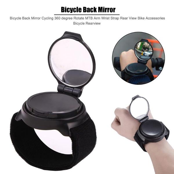 

bike groupsets universal bicycle cycling mtb mirror handlebar wrist wear rear view wide angle rearview accessories