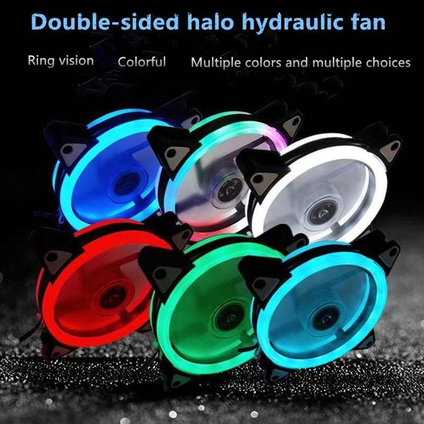 

fans & coolings case fan 120mm 3pin colorful blue red white green bearing led computer cooling radiator ventilador