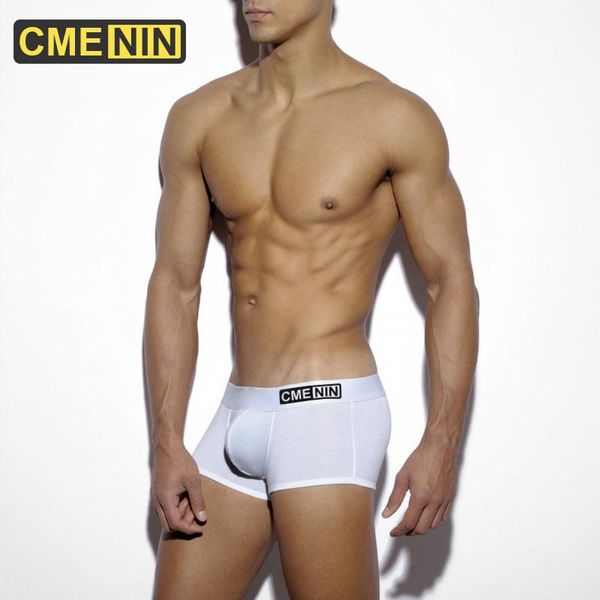 

underpants cmenin fashion cotton boxer man's underwear men low waist men's boxershorts trunks slip cm6602, Black;white