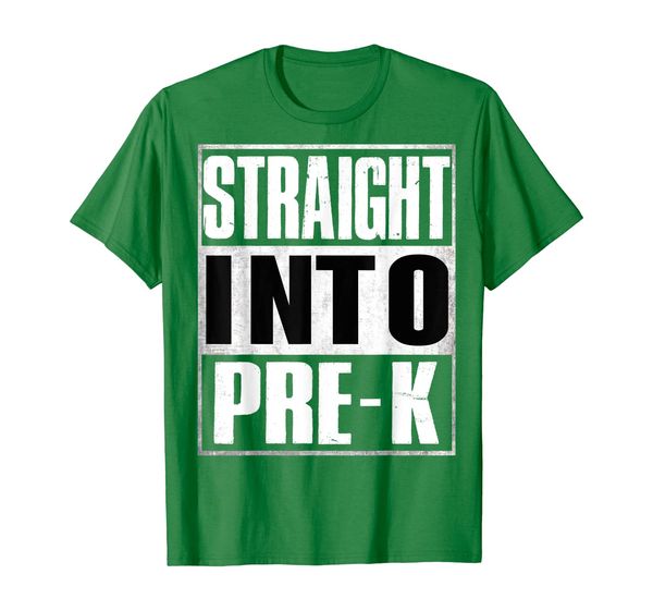 

straight into pre-k shirt back to school funny gift t-shirt, White;black