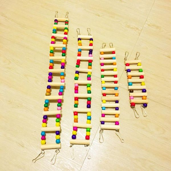 

other bird supplies 1pcs cable way suspension bridge parrot wood ladder toy soft