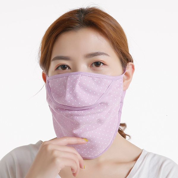 

neck summer sunscreen dustproof dot printing mesh riding uv mask
