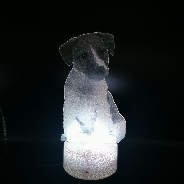

3d animal lamp jack russell puppy led atmosphere night light kids child girls gift nightlight decoration dropshipping