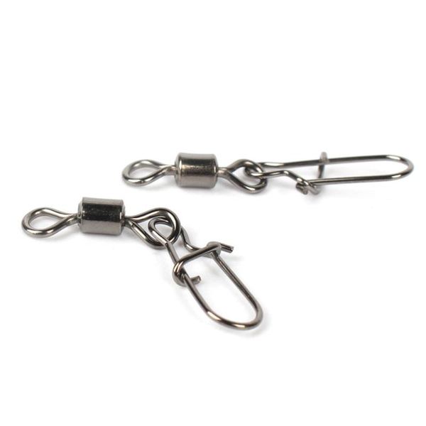

metal swivel connector tackle fishing rolling solide rings - 2# accessories
