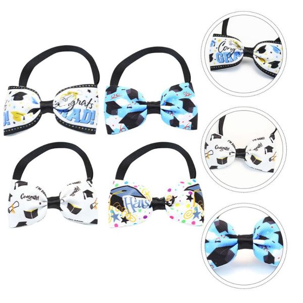

dog apparel 4pcs lovely pet bow ties graduation party makeup accessories