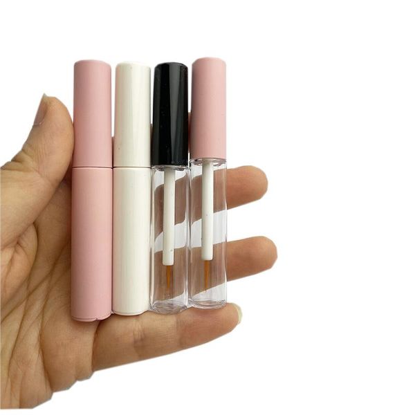 

storage bottles & jars 5/10/30/50/100pcs 5ml empty mascara tubes container white/pink/black cap lip gloss tube eyeliner bottle cosmetic pack