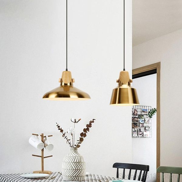 

pendant lamps nordic bronze lights study cafe bar living room decoration lighting modern gold lamp dining light fixtures