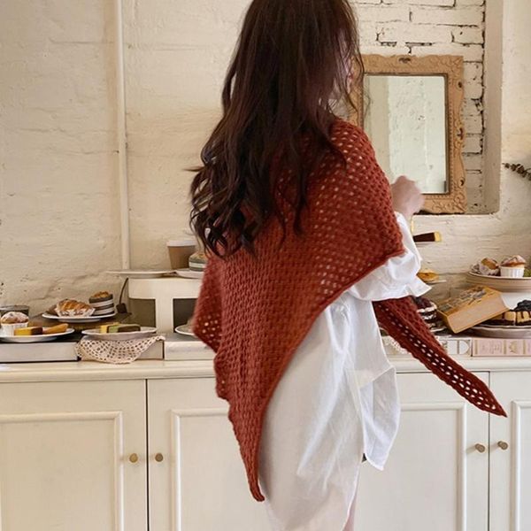 

scarves unique leather buckle winter women scarf thin shawls knit warm shawl wraps for triangular, Blue;gray