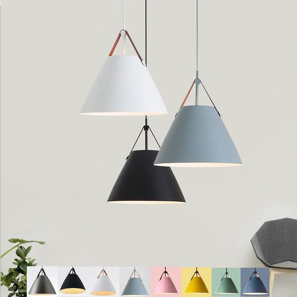 

pendant lamps modern lights nordic lamp aluminum hanglamp for dining room kitchen island living decoration e27 led