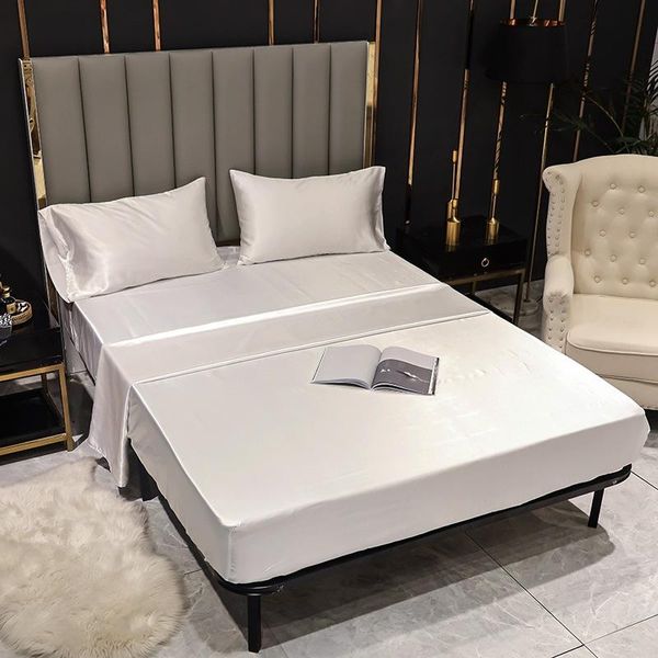 

bedding sets set luxury  king size bed sheet 150 euro single double satin linen 4 piecs sheets for home