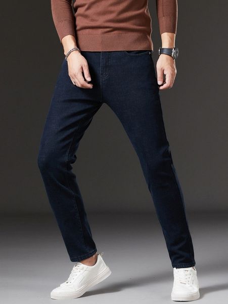 

men slant pocket jeans y99c#, Blue