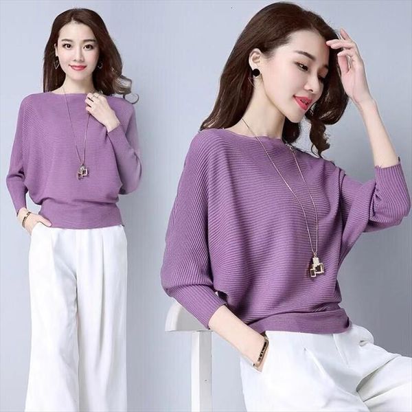 

pull femme autumn winter women sweater batwing sleeve jersey mujer oversized jumper slash neck womens knitted sweaters coat 259, White;black