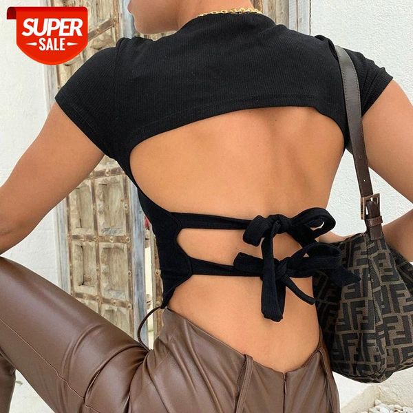 

[in stock]european and american halter strap short-sleeved t-shirt jy21059 summer vest women #a270, White