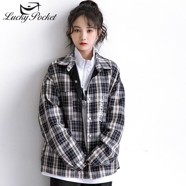 

ladies spring autumn fashion lattice single-breasted loose cotton caot women lapel casual elegant pocket jacket ql45 women's jackets, Black;brown