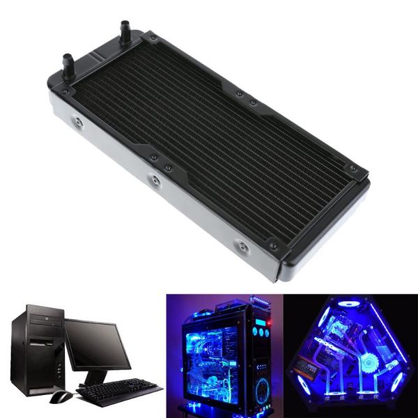 

fans & coolings 240mm radiator 18 tubes aluminum computer water cooling heat sink part exchanging cpu for lapdeskcomp