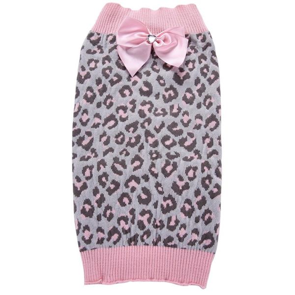 

dog apparel autumn winter cold girl knit pet sweater leopard dots sweaters jumper clothes for dogs cats animals chihuahua xxs-xxl