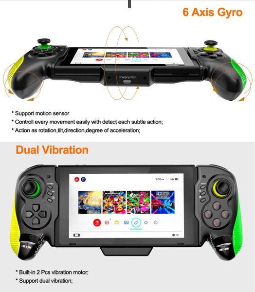 

game controllers & joysticks stk-7037 controller with adjustable vibration, for pc, switch