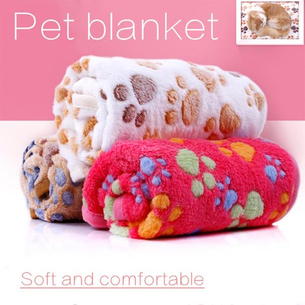 

kennels & pens 3 colors 40x60cm 75x50cm cute floral pet sleep warm print towl dog cat puppy fleece soft blanket beds mat