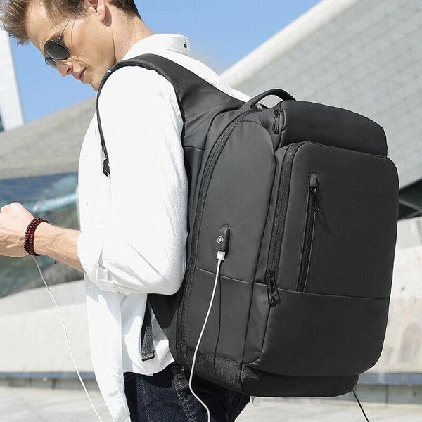

backpack men lapwaterproof multi functional travel rucksack with usb port fea889