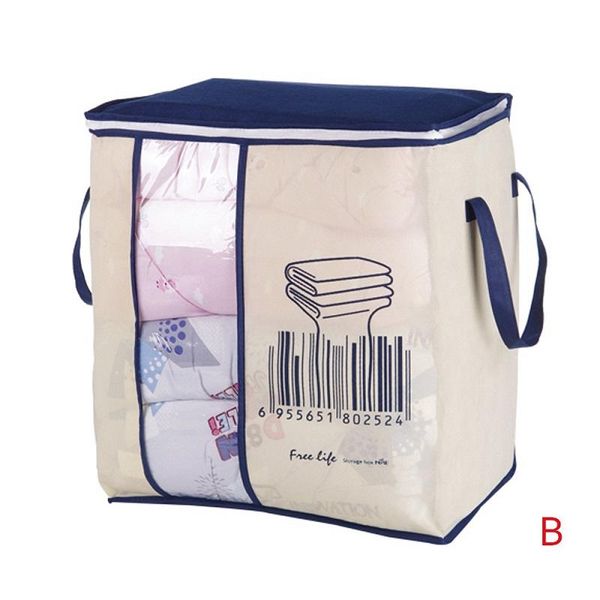 

household storing quilts clothes organizer non-woven foldable save space sundries storage supplies simple durable clothing bag & wardrobe