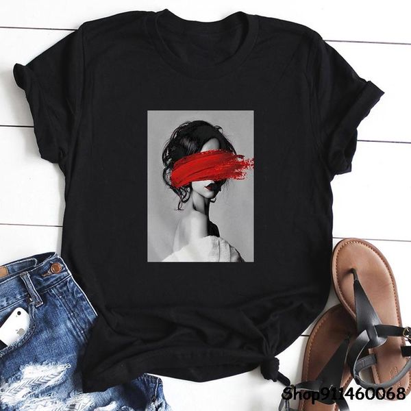 

women's t-shirts 2021 nordic vintage art female t-shirt harajuku fashion lovely personality clothes o-neck lady shirts, White