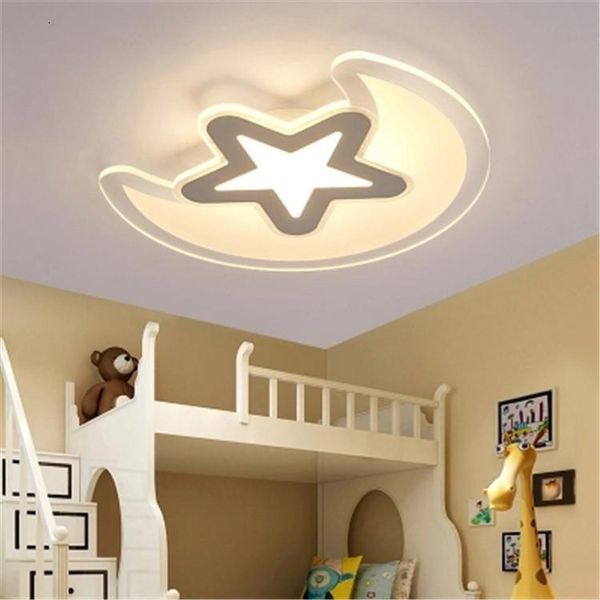 

ceiling lights concise ultrathin led attract light originality personality children bedroom lamp stars moon boy girl room illuminations