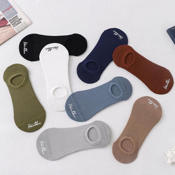 

men's socks soccer summer hiking deodorization running sweat absorption sports men hosiery cotton boat, Black