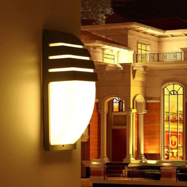 

beiaidi 20w led modern outdoor garden porch light aluminum waterproof wall fence patio corridor villa lamps