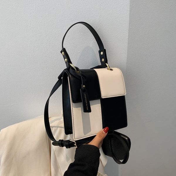

evening bags women small pu leather handbags fashion patchwork ladies shoulder bag designer female messenger crossbody