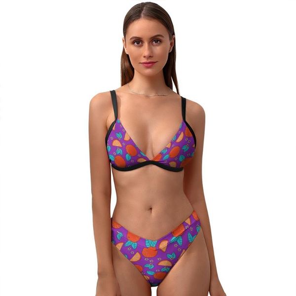 

one-piece suits flower bikini swimsuit suspender teenager swimwear printed bathing two piece suit