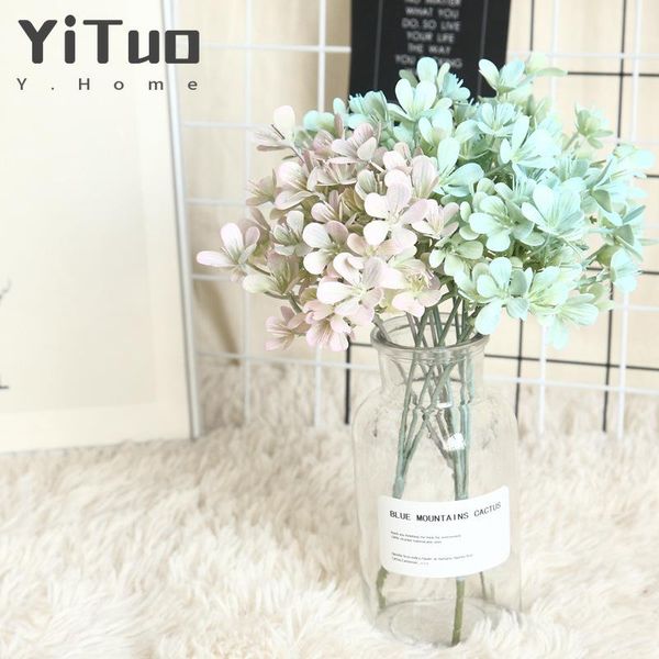 

decorative flowers & wreaths yituo 1 piece plum blossom wedding bouquet with grass, lead flower wall hanging mw66771