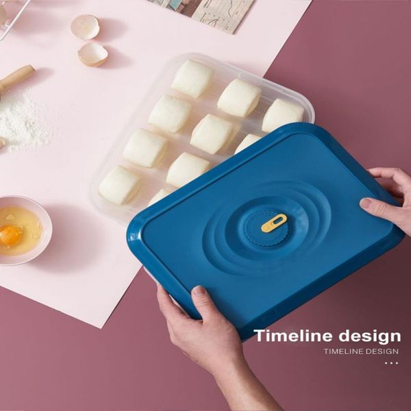 

storage bottles & jars refrigerator food box kitchen accessories organizer fresh dumplings vegetable egg holder stackable microwave