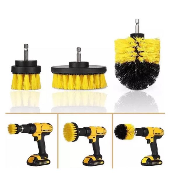 

pcs/set cleaner bathtub toilet brush pp bristle drill accessories cleaning tool bath car mat electric sponge