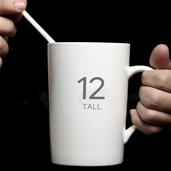 

mugs creative 360ml water digital ceramic lovers spoon with cover gift coffee milk