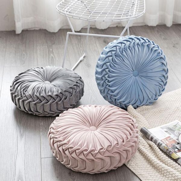 

chair covers round cushion pp cotton pumpkin seat pad for patio home car office floor pillow insert filling memory foam tatami