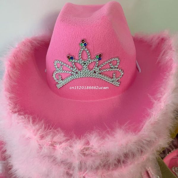 

wide brim hats wool felt fedoras in europe style for birthday celebration tiara pink with sequins-ornamented selvege dropship, Blue;gray