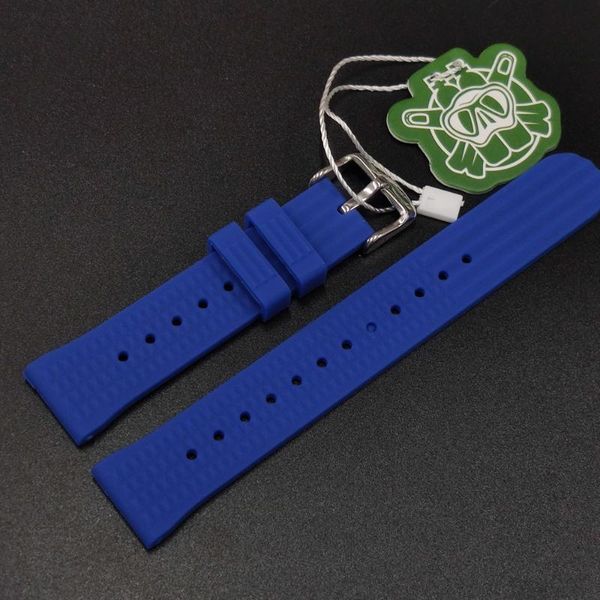 

watch bands wf002 no logo soft silicone strap 20mm 22mm replacment band for steeldive automatic, Black;brown