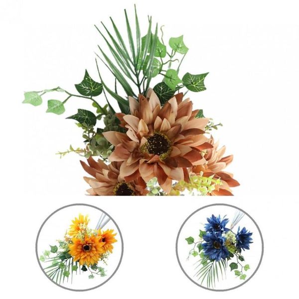 

decorative flowers & wreaths soft 1 bouquet special floral arrangement artificial flower faux silk sunflower fantastic for table
