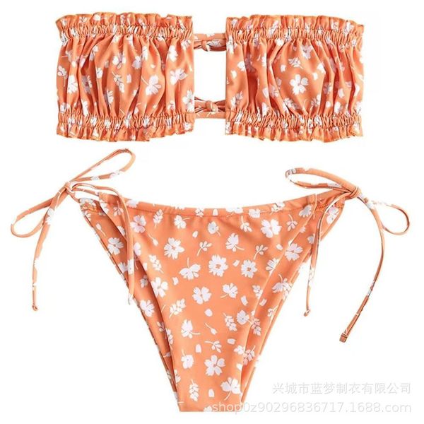 

2021 swimsuit triangle bikini new, White;black