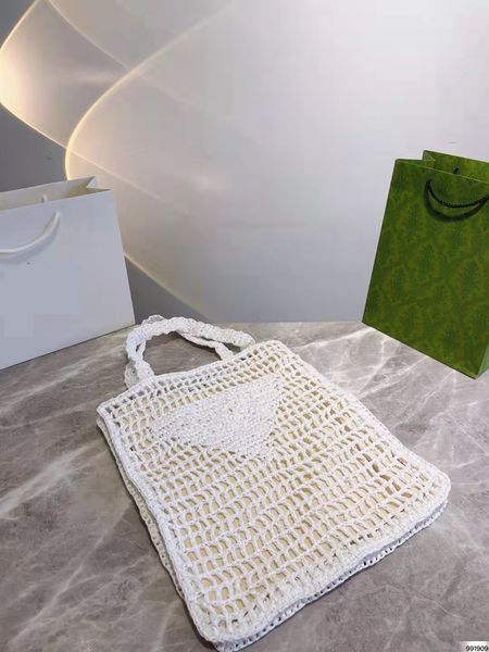 

casual women handbag straw weave shoulder bag ladies hollow tote summer brand handle bags for beach travel shopping