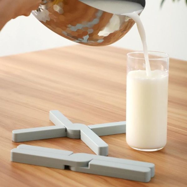 

mats & pads 634e creative foldable thermal insulation placemat non-slip insulated bowl mat tea coffee bar cup table pad drink coasters